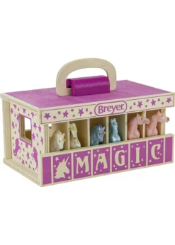 Breyer Unicorn Magic Wooden Carry Case -Toys Elegant shop breyer unicorn magic wooden carry case 5