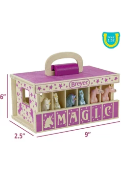 Breyer Unicorn Magic Wooden Carry Case -Toys Elegant shop breyer unicorn magic wooden carry case 6