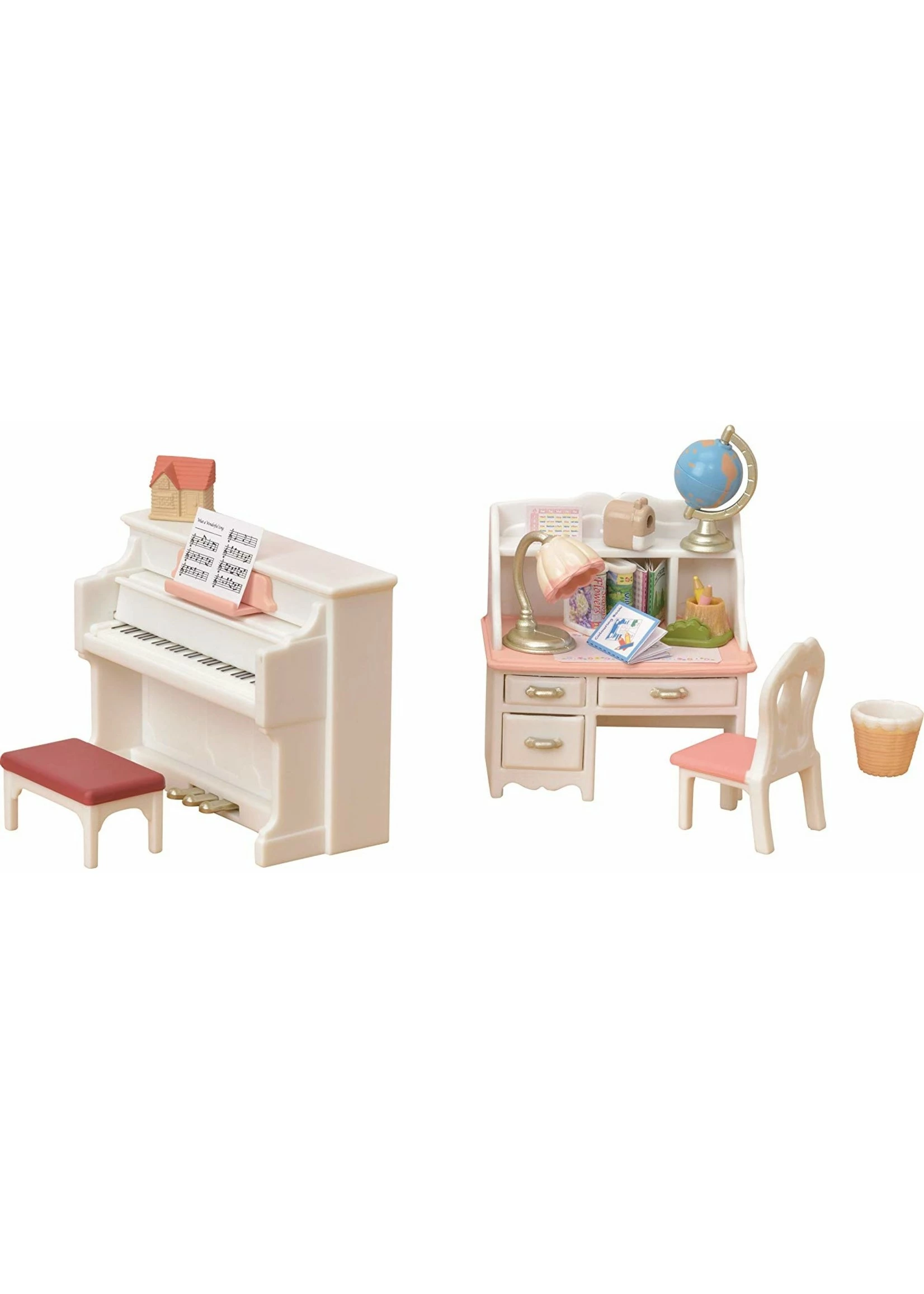 Calico Critters Piano & Desk Set 3 Calico Critters Piano & Desk Set