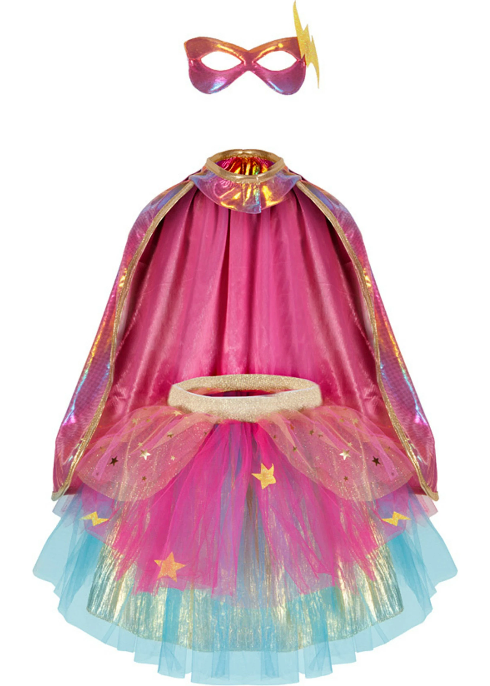 Great Pretenders Super Duper Tutu with Cape and Mask (Size 4-6) 4 Great Pretenders Super Duper Tutu with Cape and Mask (Size 4-6) - Image 2