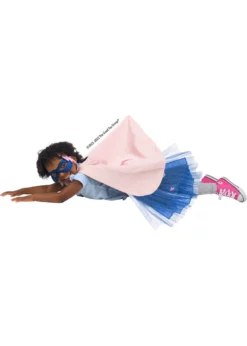 Great Pretenders Super Duper Tutu with Cape & Mask - Navy/Pink, Size 4-6 -Toys Elegant shop great pretenders super duper tutu with cape mask n 4