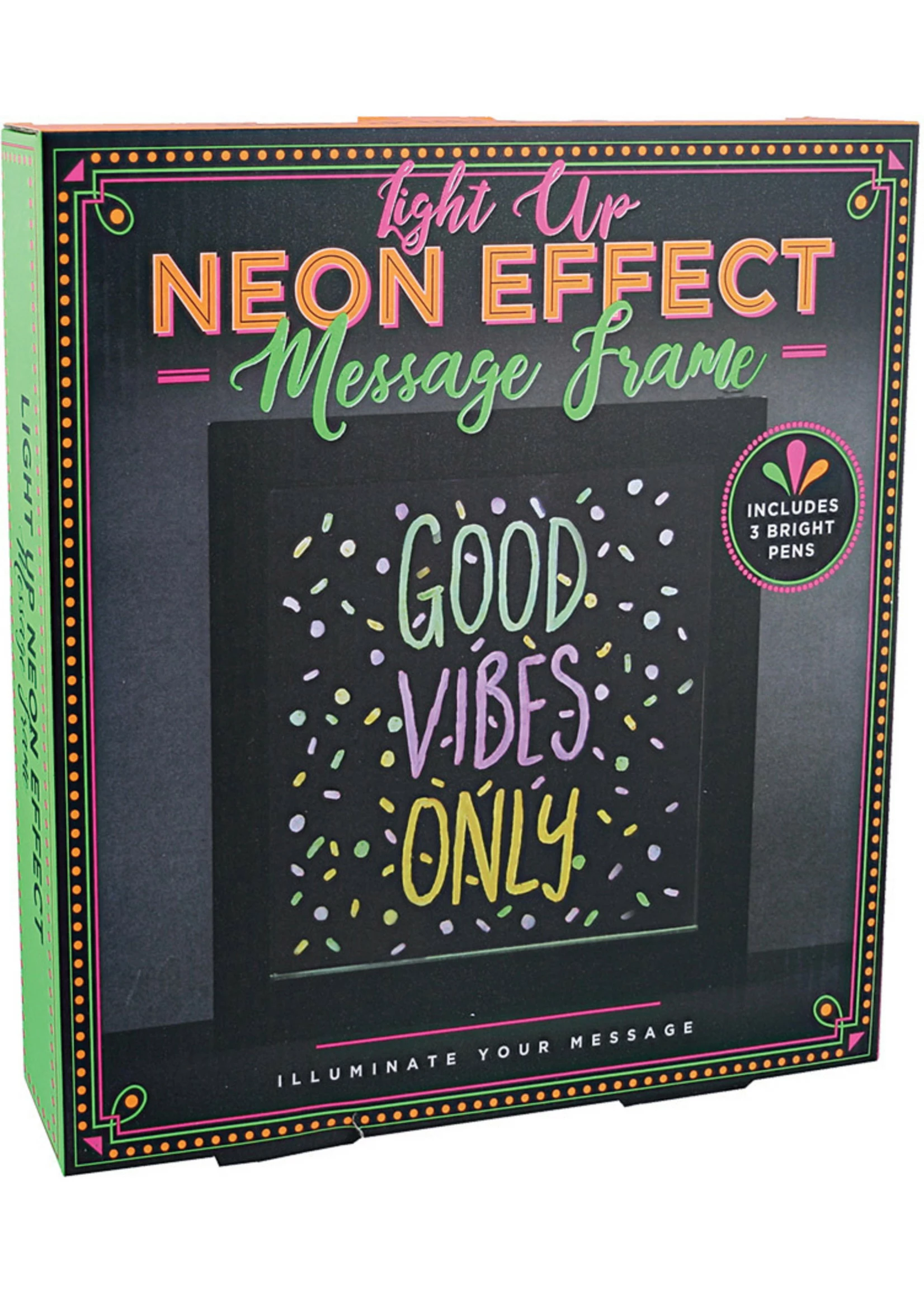 Iscream Light Up Neon Effect Message Frame 3 Iscream Light Up Neon Effect Message Frame