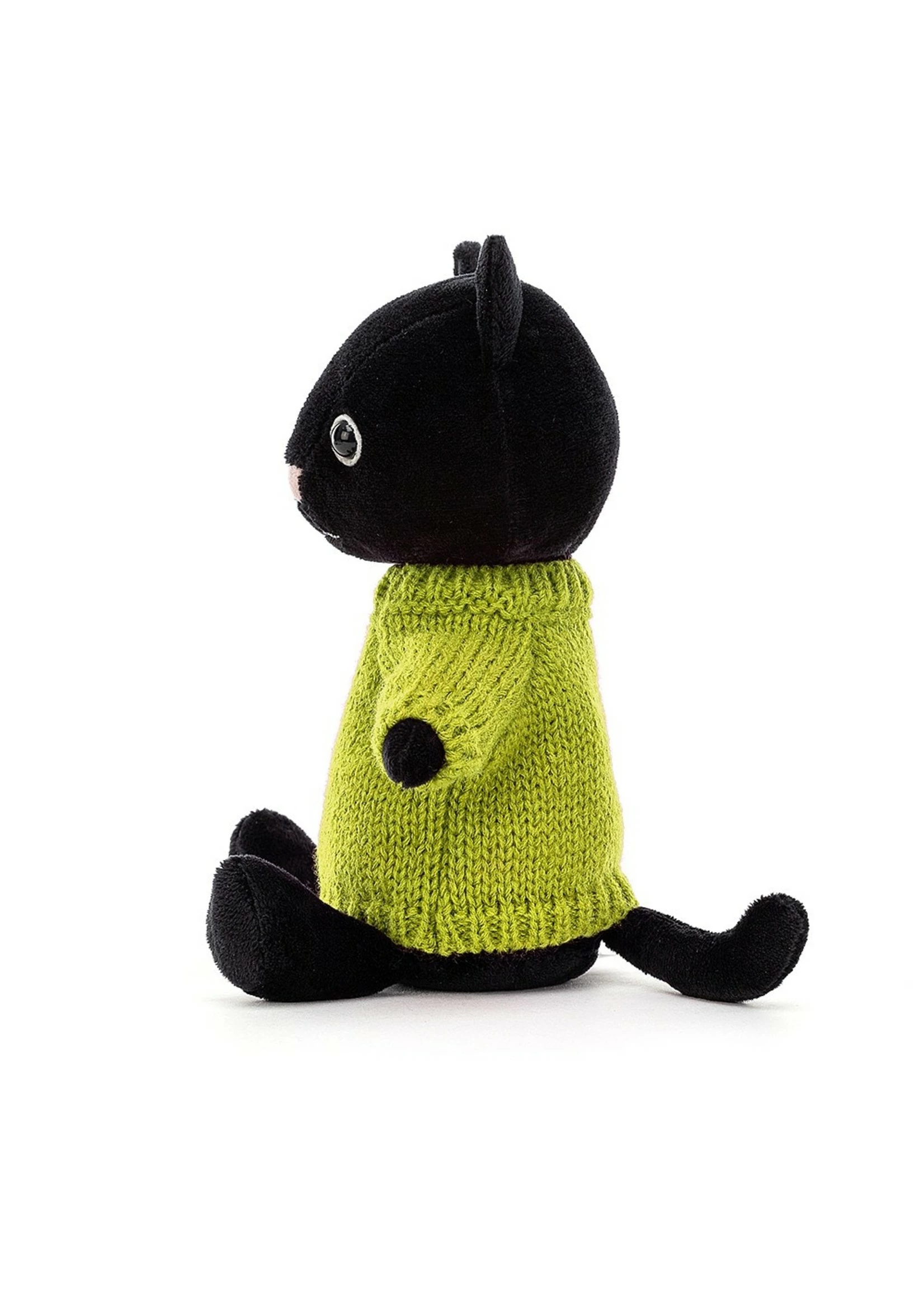Jellycat Knitten Kitten Lime 4 Jellycat Knitten Kitten Lime - Image 2