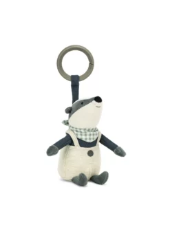 Jellycat Little Rambler Badger Rattle