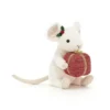 Jellycat Merry Mouse with Present -Toys Elegant shop jellycat merry mouse with present