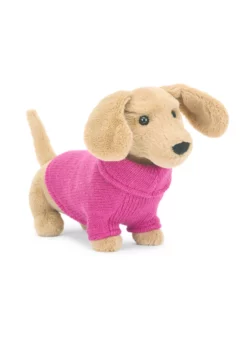 Jellycat Sweater Sausage Dog - Pink