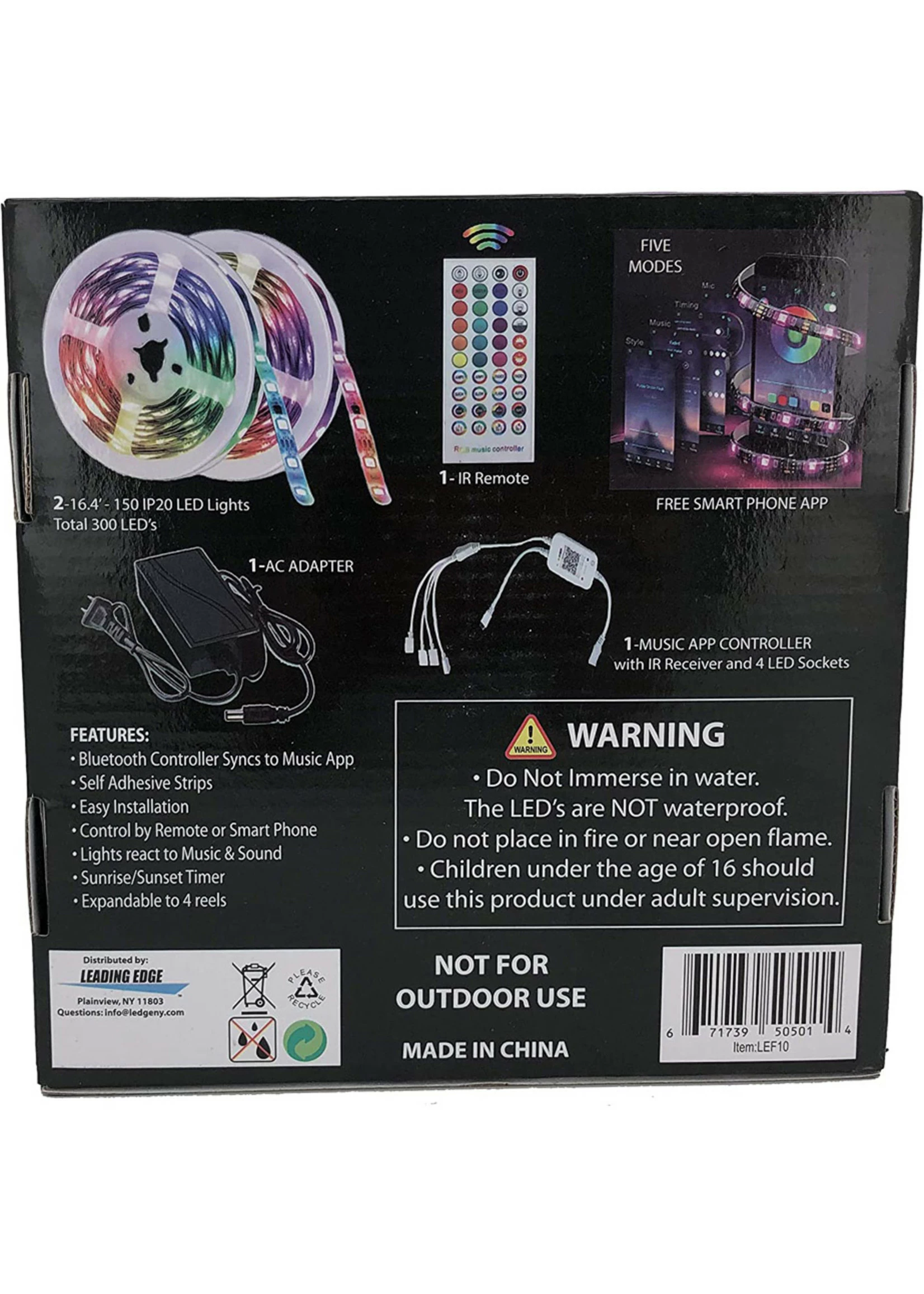 Leading Edge Smart LED Rainbow Lights 300 Color Changing LED's 4 Leading Edge Smart LED Rainbow Lights 300 Color Changing LED's - Image 2