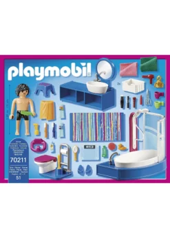 Playmobil 70211 - Bathroom with Tub 7 Playmobil 70211 - Bathroom with Tub -Toys Elegant shop playmobil 70211 bathroom with tub 2