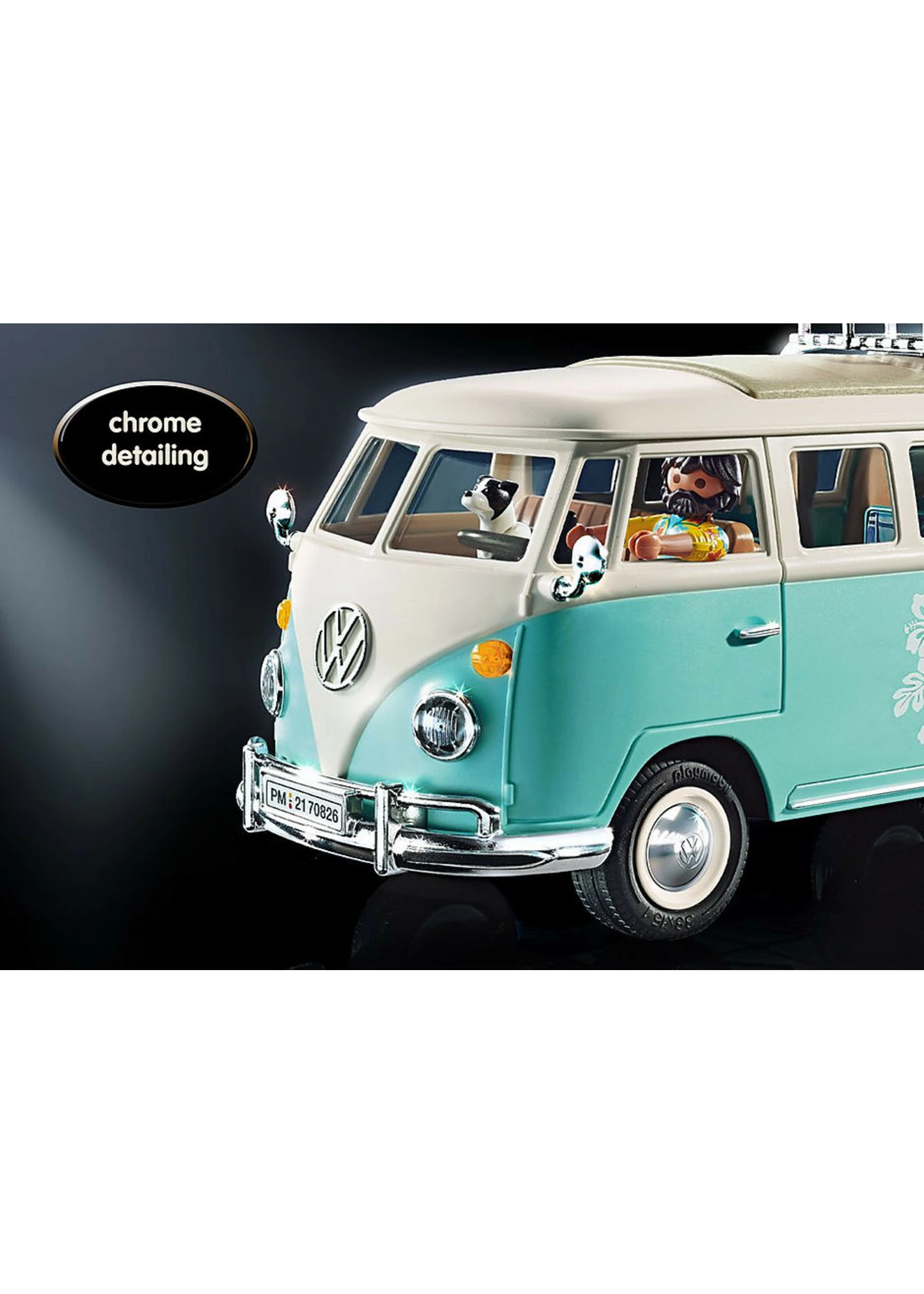 Playmobil 70826 - Volkswagen T1 Camping Bus - Special Edition 5 Playmobil 70826 - Volkswagen T1 Camping Bus - Special Edition - Image 3