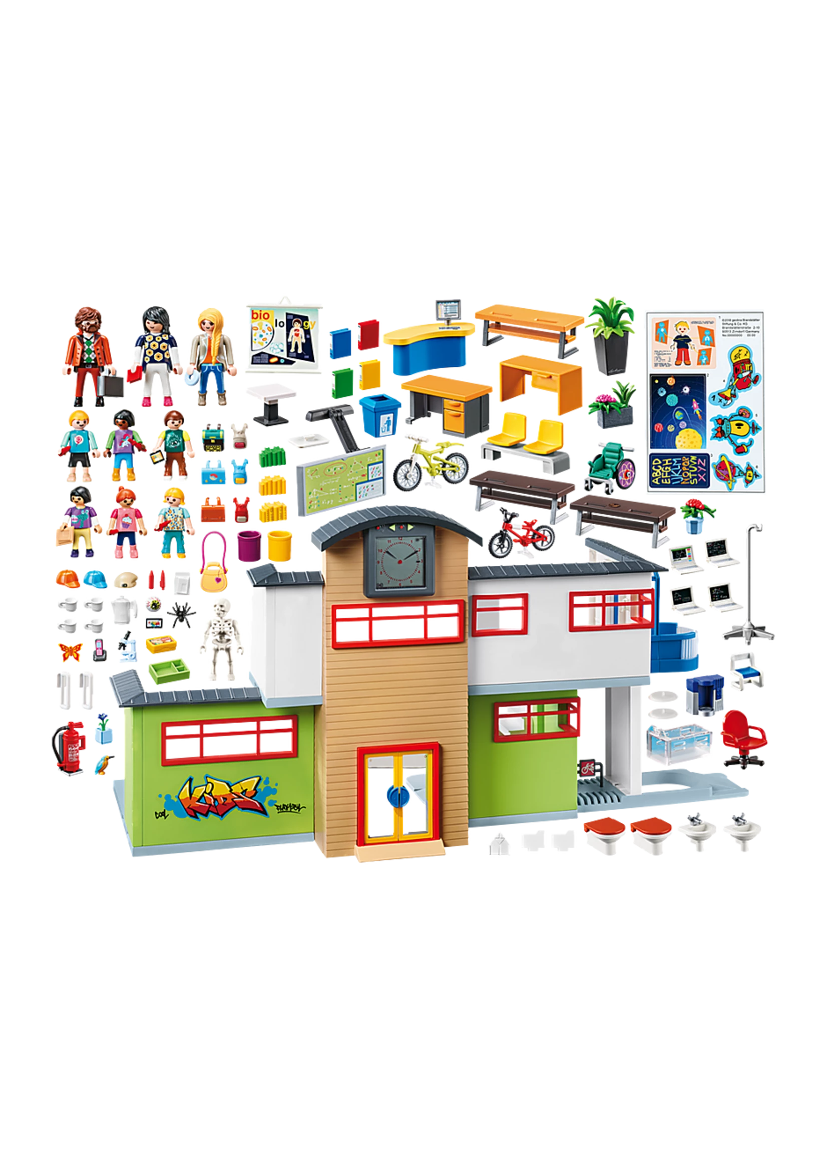 Playmobil 9453 - Furnished School Building 4 Playmobil 9453 - Furnished School Building - Image 2