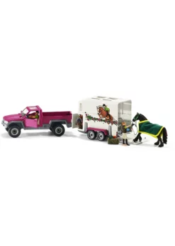 Schleich 42346 - Pick-up with Horse Trailer -Toys Elegant shop schleich 42346 pick up with horse trailer 3