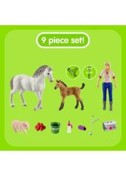 Schleich 42486 - Vet Visiting Mare & Foal -Toys Elegant shop schleich 42486 vet visiting mare foal 3