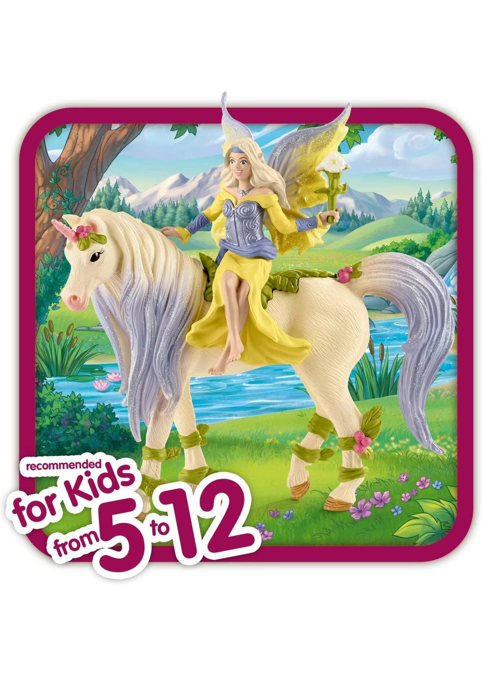 Schleich 70565 - Sera with Blossom Unicorn 4 Schleich 70565 - Sera with Blossom Unicorn - Image 2