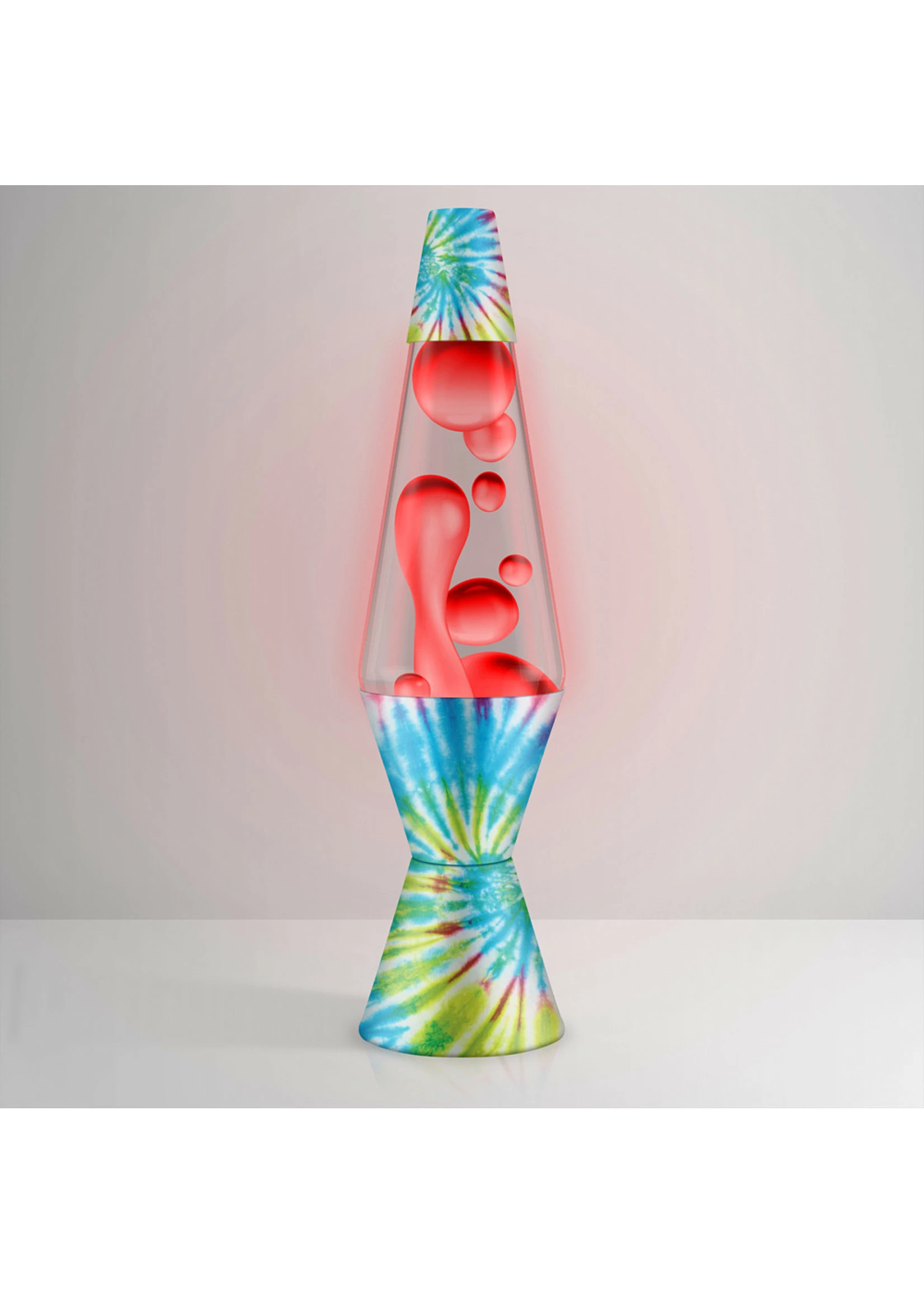 Schylling 14.5" Lava Lamp - Pinwheel Tie Dye, Red/Clear 3 Schylling 14.5" Lava Lamp - Pinwheel Tie Dye, Red/Clear