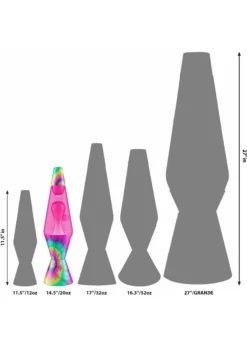 Schylling 14.5" Lava Lamp - Tie Dye Pink Spiral -Toys Elegant shop schylling 145 lava lamp tie dye pink spiral 1