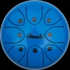 Steel Tongue Drum 8" - Blue 2 Steel Tongue Drum 8" - Blue -Toys Elegant shop steel tongue drum 8 blue