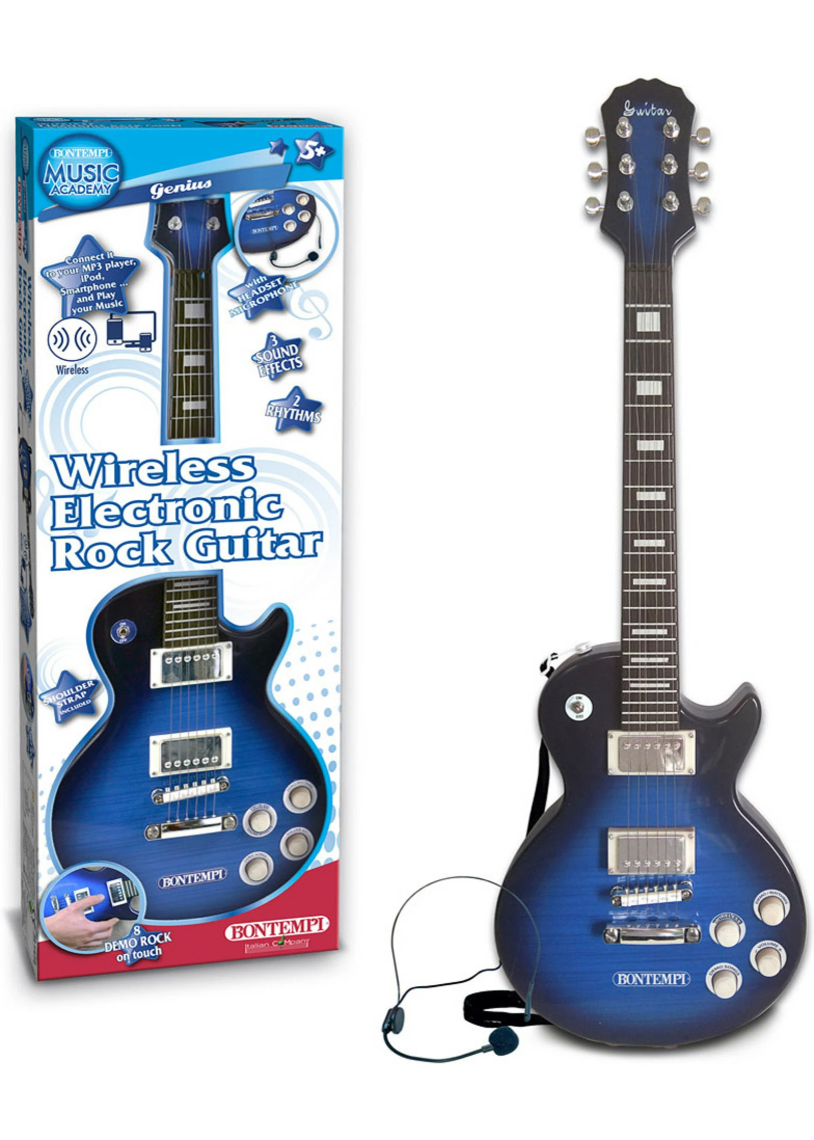 The Original Toy Company Bontempi Wireless Electronic Rock Guitar 5 The Original Toy Company Bontempi Wireless Electronic Rock Guitar - Image 3