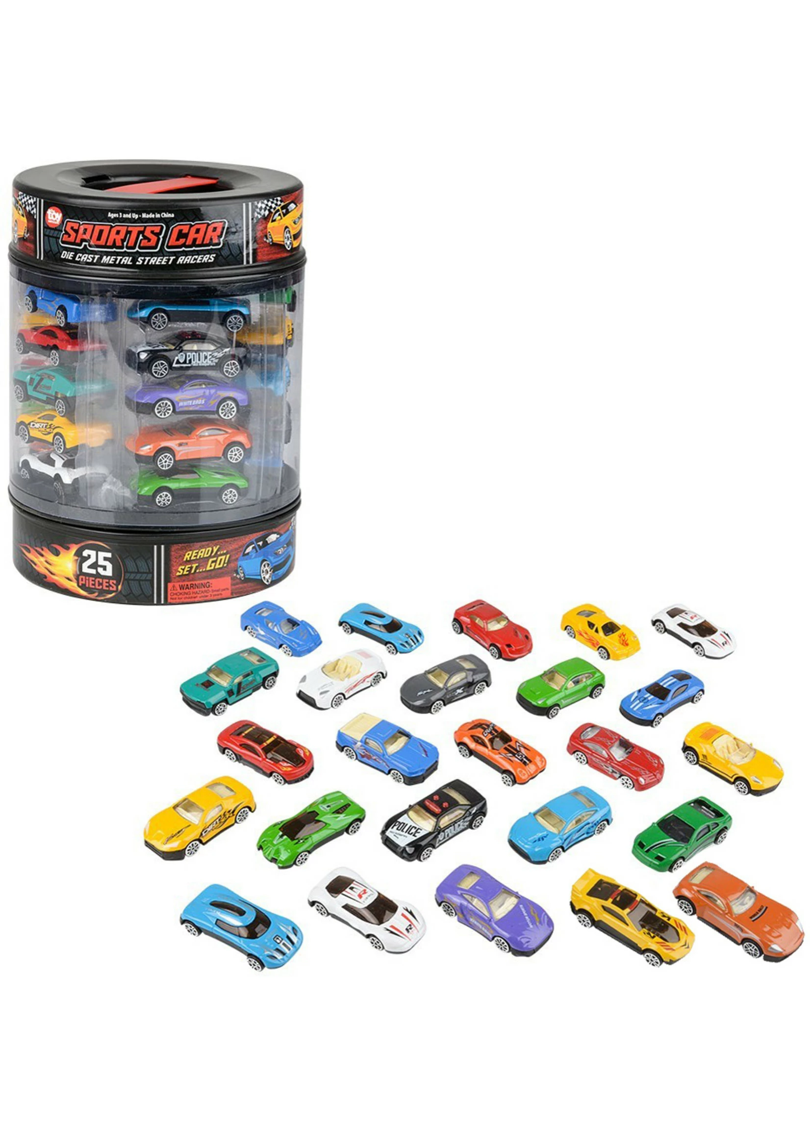 Toy Network Die-Cast Car Set In Tire Carrying Tub - 25 piece set 4 Toy Network Die-Cast Car Set In Tire Carrying Tub - 25 piece set - Image 2