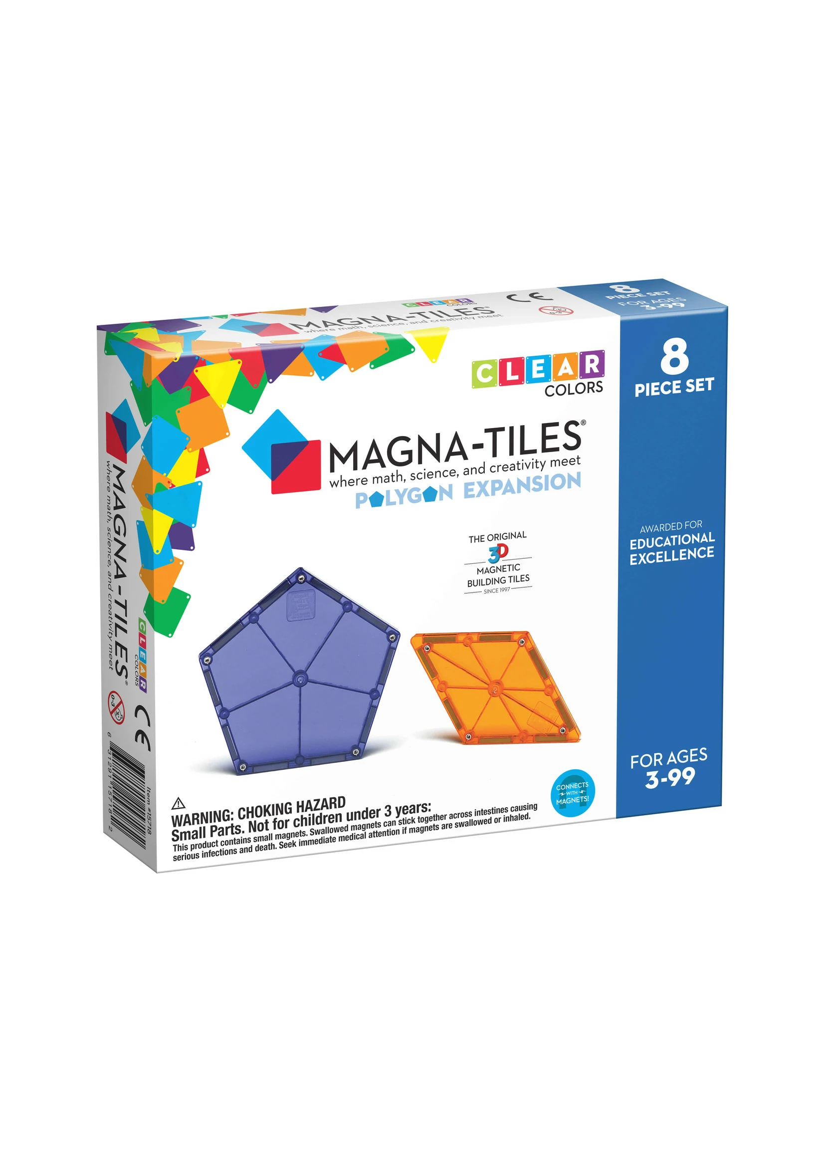 Valtech Magna-Tiles® Polygons 8-Piece Expansion Set 3 Valtech Magna-Tiles® Polygons 8-Piece Expansion Set