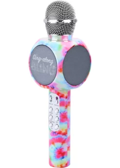 Wireless Express Sing-along Bling Karaoke Microphone Tie Dye Edition